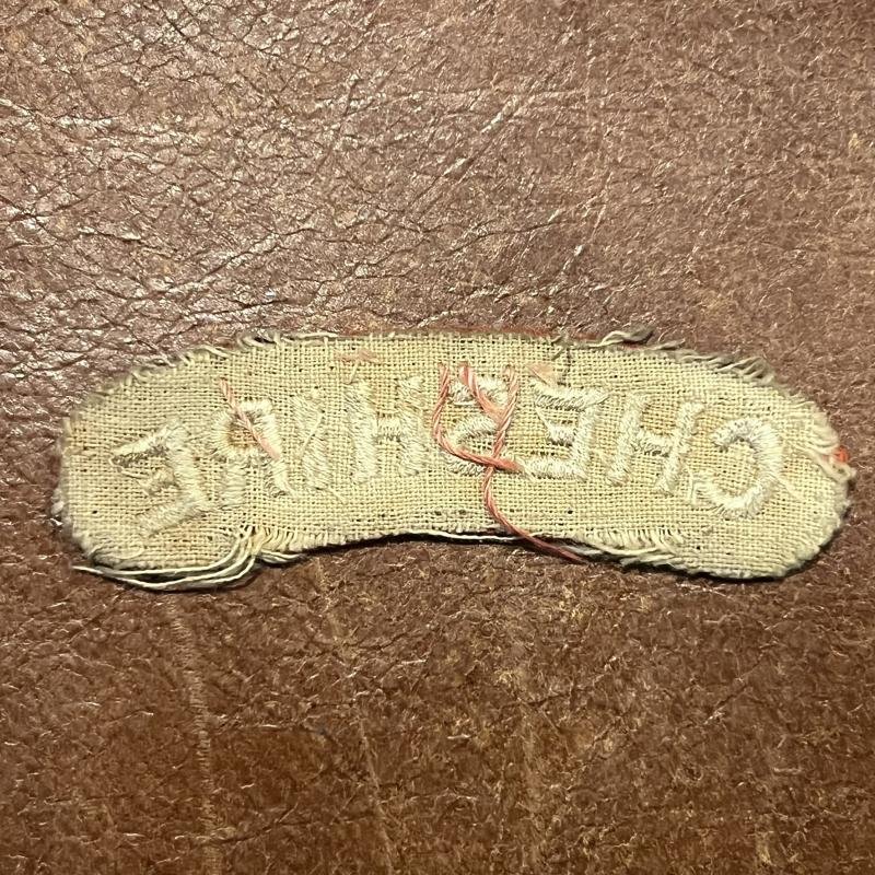 Cheshire Regiment Shoulder Title — image 2