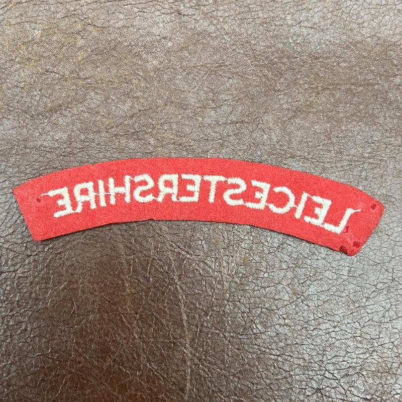 Leicestershire Paste back Shoulder Title WW2 — image 2