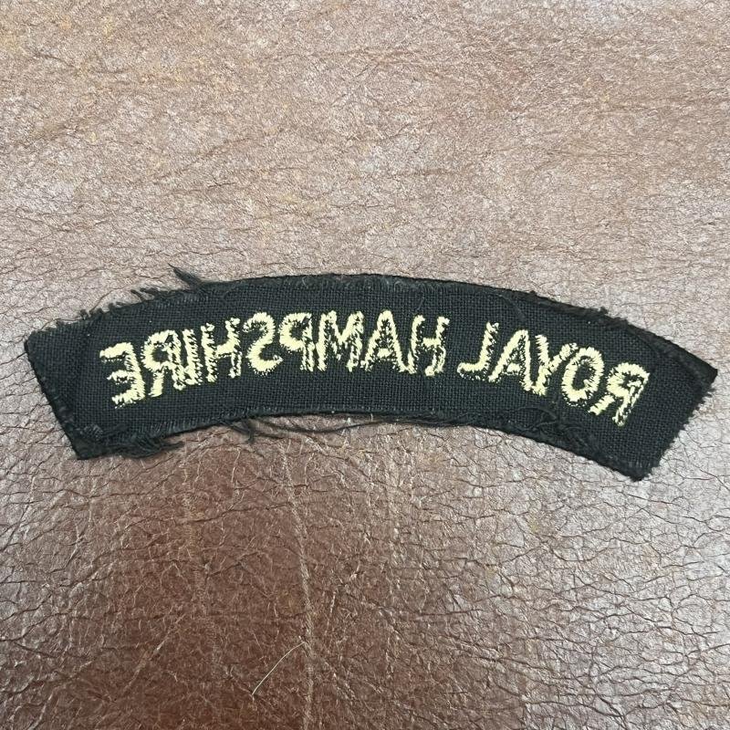 Royal Hampshire Shoulder Title — image 2