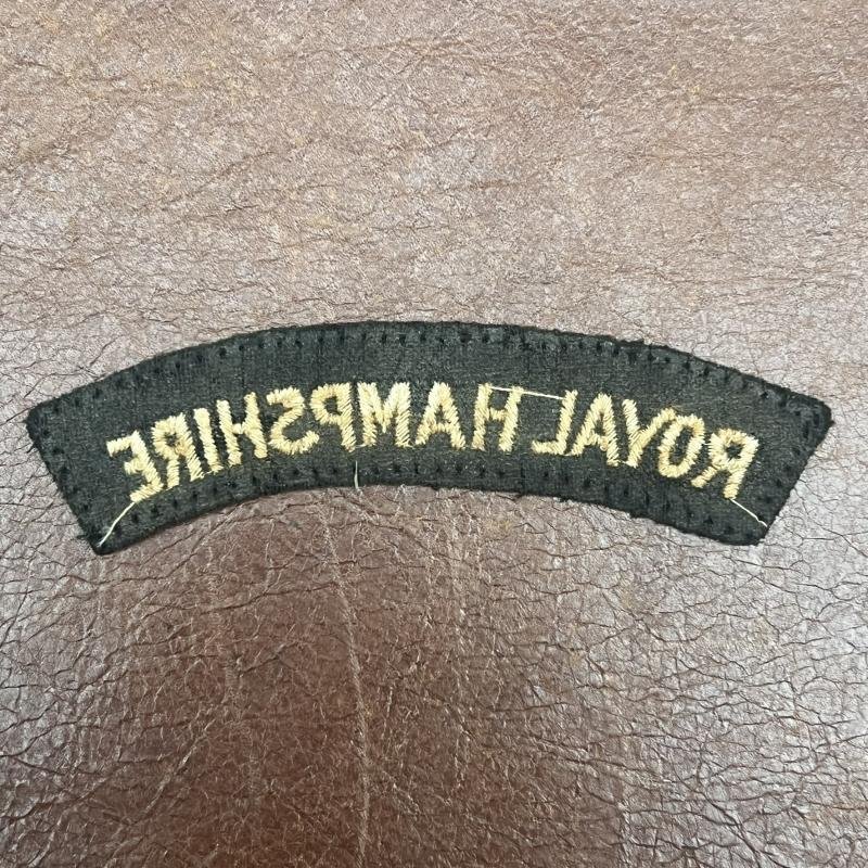 Royal Hampshire Shoulder Title — image 2