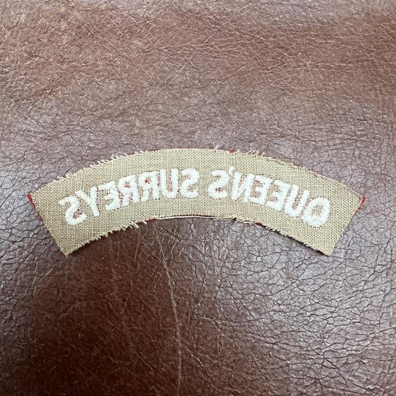 Queen's Surreys Shoulder Title — image 2