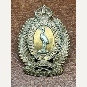 1st Regiment New Zealand Infantry, Canterbury Regiment Cap Badge