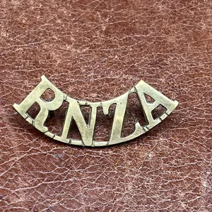 Royal New Zealand Artillery Brass Shoulder Title