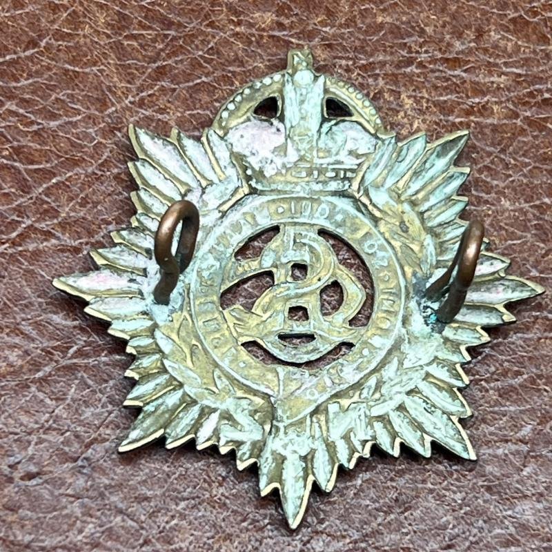 New Zealand Army Service Corps Brass KC Cap Badge — image 2