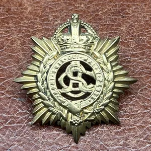New Zealand Army Service Corps Brass KC Cap Badge