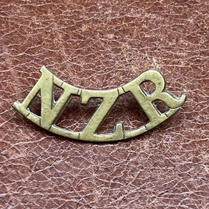 New Zealand Regiment Brass Shoulder Title