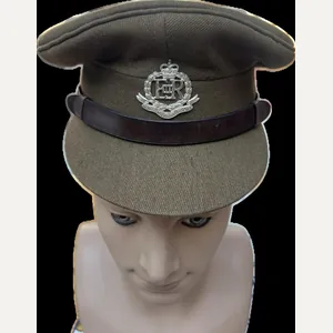 Royal Military Police Officers Service Dress Cap with Silver Plate …