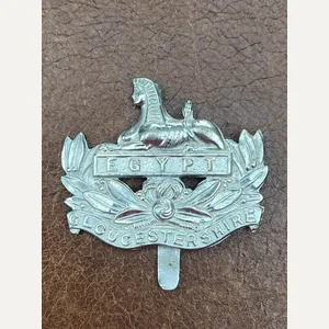 Gloucestershire Regiment Chromed Cap Badge