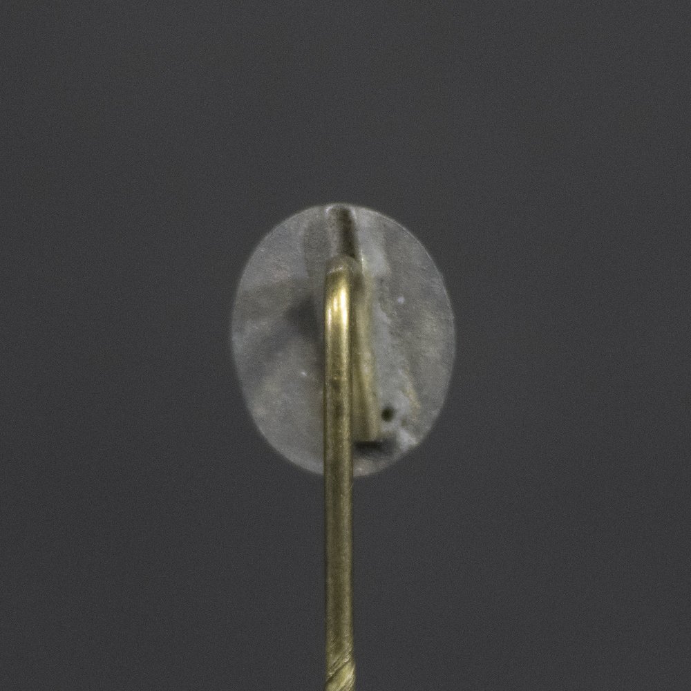 Silver wound badge pin — image 3
