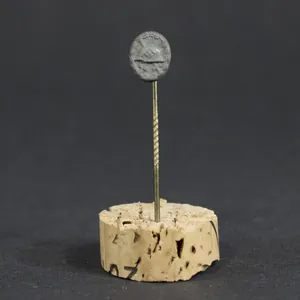 Silver wound badge pin