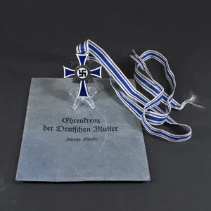Silver mothers cross with bag