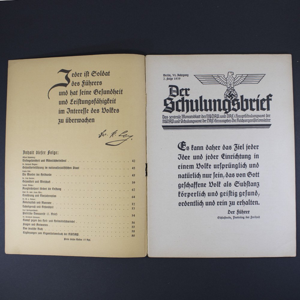 Magazine 'Der Schulungsbrief' February 1938 — image 2