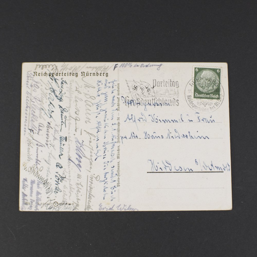 Reichsparteitag Nürnberg 1938 Postcard — image 2