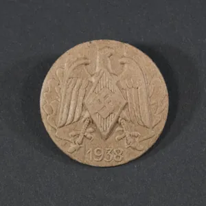 Hitler Youth Pressed Paper Day Badge (1938)