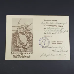 Deutsches frauenwerk certificate
