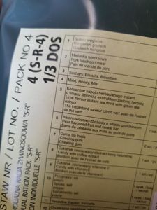 MRE Meal Ready to Eat Polish Army 8hr Ration Pack …