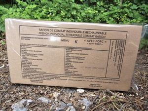 New 24hr French RCIR MRE Menu K Best Before 2027