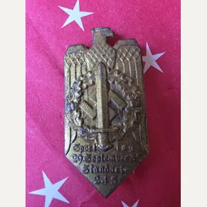 German WW2 Tinnie 1935 Sport Tag Standarte 245