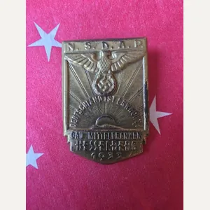 German WW2 Tinnie NSDAP 1933 Hesselberg
