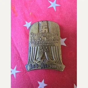 WW2 German Tinnie NSLB 1933 Bad Harzburg