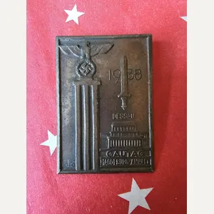 WW2 German Tinnie Gautag Magdeburg 1938