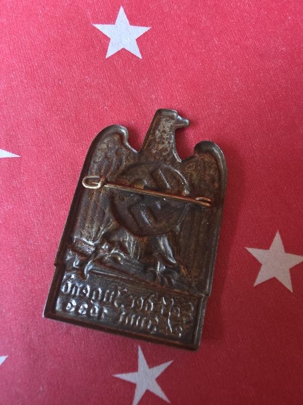 German WW2 Tinnie 1933 Festival of Youth HJ Hitler Youth — image 3