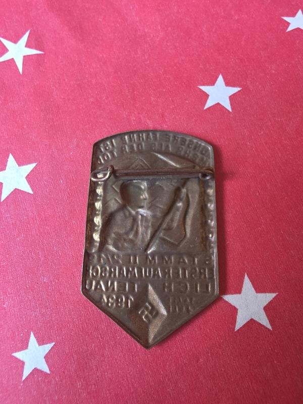 German WW2 Tinnie 1934 HJ Hitler Youth Our Flag Represents more than Death — image 2