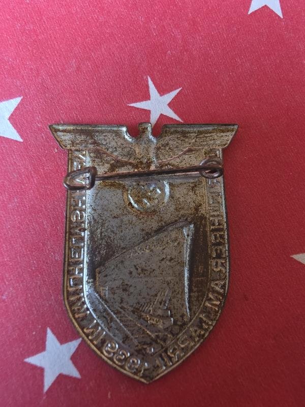 German WW2 Tinnie Tirpitz Hitlers Speech 1939 Wilhelmshaven — image 2