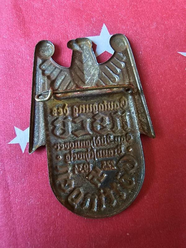 WW2 German Tinnie NSLB 1934 GOTTINGEN — image 3