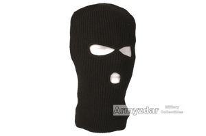 3 holes Acrylic Balaclava – black