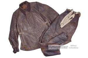 Czechoslovakian leather set for moto army