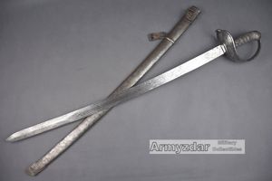M1869 Austrian Cavalry sword with 'fake' damascus