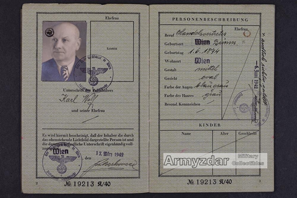 Deutsches Reich ReisePass — image 3