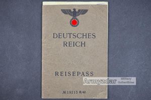 Deutsches Reich ReisePass