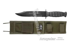 US ARMY Combat knife with green scabbard
