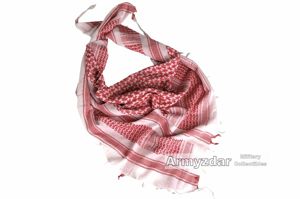 SHEMAGH Scarf – white/red