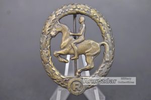 Reiterabzeichen in Bronze