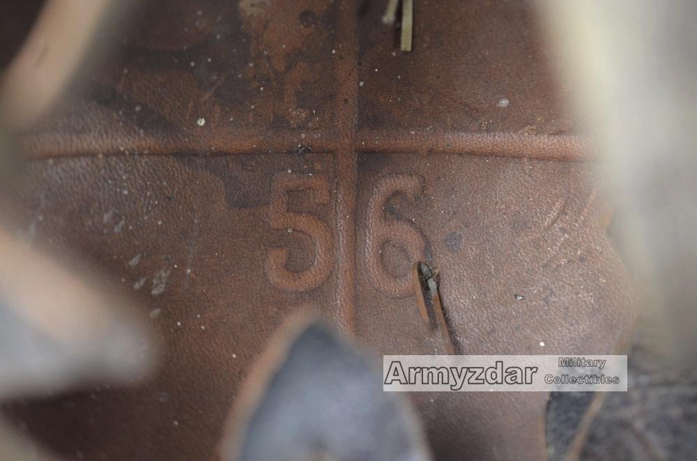 Czechoslovakian fireman leather helmet — image 12