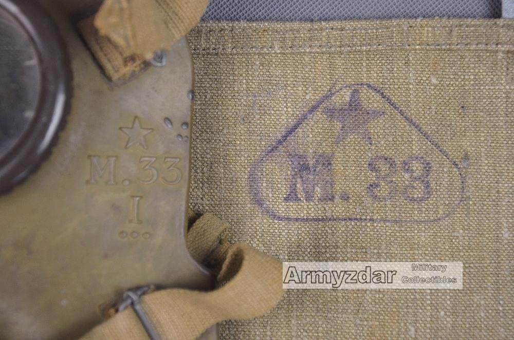 M33 Italian gas mask with bag (Maschera antigas) — image 3