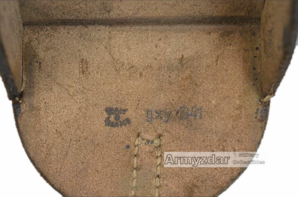 German leather pouch for FF33 phone reciever — image 4