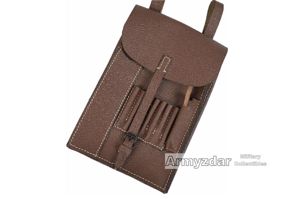Repro German brown map case 'Meldekartentasche'