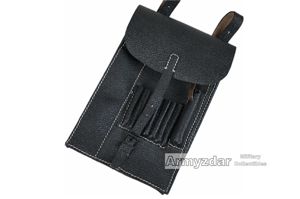Repro German black map case 'Meldekartentasche'