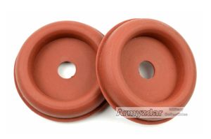 Repro German Panzer headset rubber pads – orange