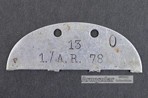 WH Half Dog-tag '1./A.R. 78'