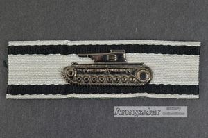 Repro German silver sleeve tank destruction badge