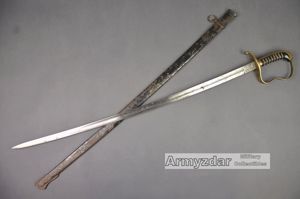 Bavarian etched sword 'In Treue Fest'