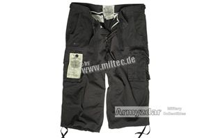 3/4 AIR COMBAT Pants – black prewash