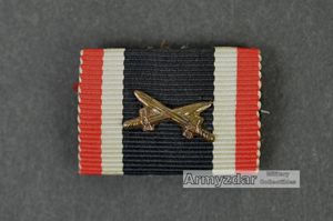 Kriegsverdienstkreuz mit schw. Ribbon bar