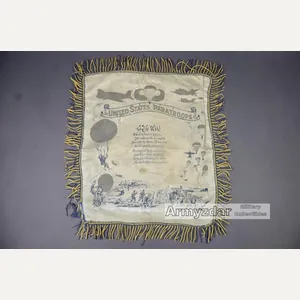 WW2 US Paratroops Sweetheart Pillow