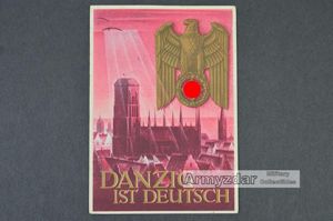 Propaganda Postkarte „Danzig ist Deutsch'